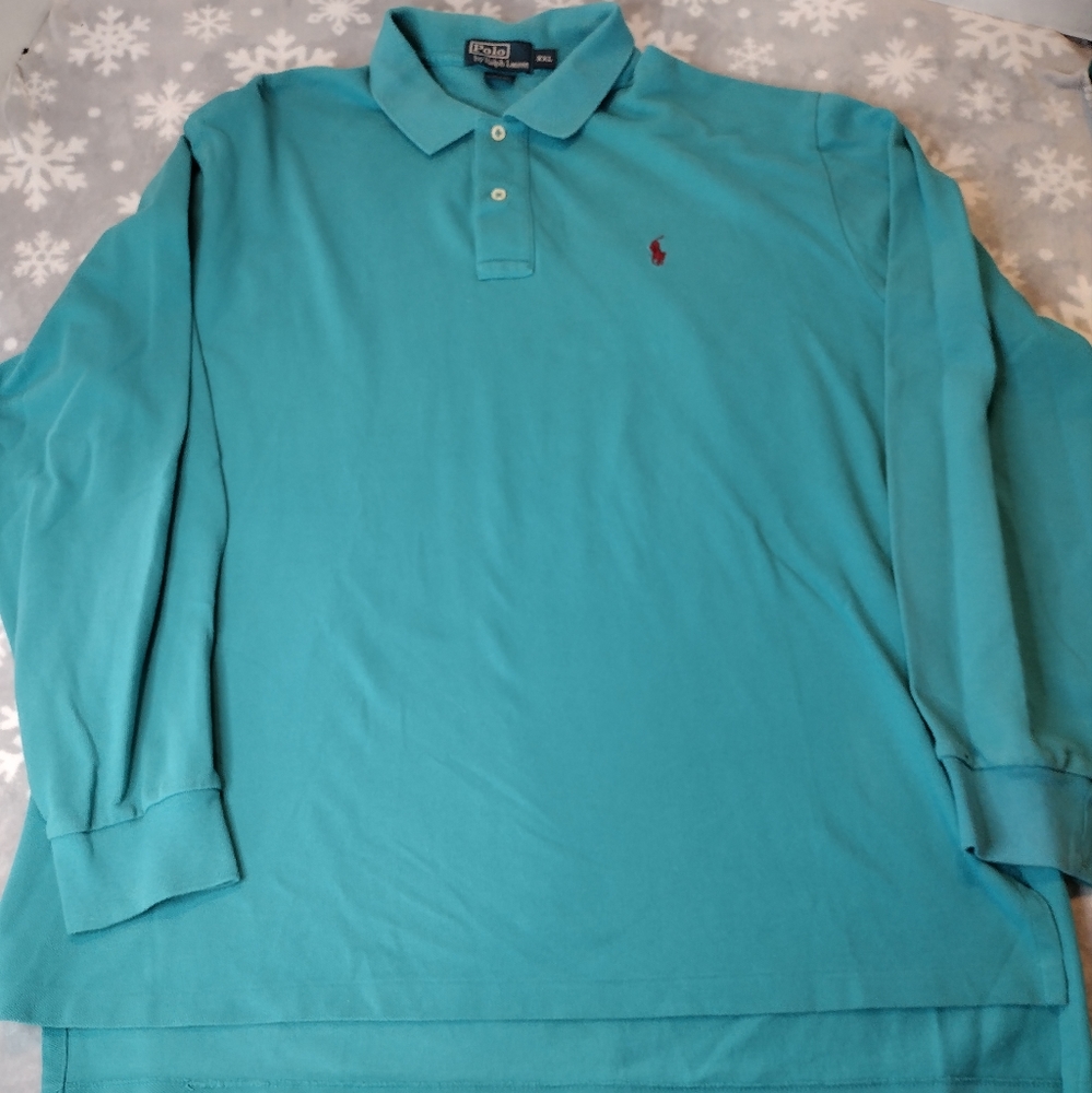 Polo Ralph Lauren Classic Fit Long Sleeve Polo Shirt Men's XXL. In excellent us